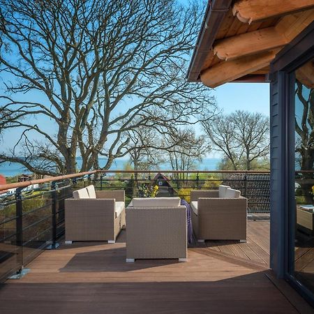 Villa Lotsenhaeuser Ruegen - Luxus Ferienhaus - 3 Schlafzimmer - Sauna - Dachterrasse Mit Boddenblick เบรเกอ ภายนอก รูปภาพ