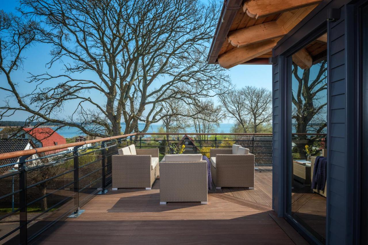 Villa Lotsenhaeuser Ruegen - Luxus Ferienhaus - 3 Schlafzimmer - Sauna - Dachterrasse Mit Boddenblick เบรเกอ ภายนอก รูปภาพ