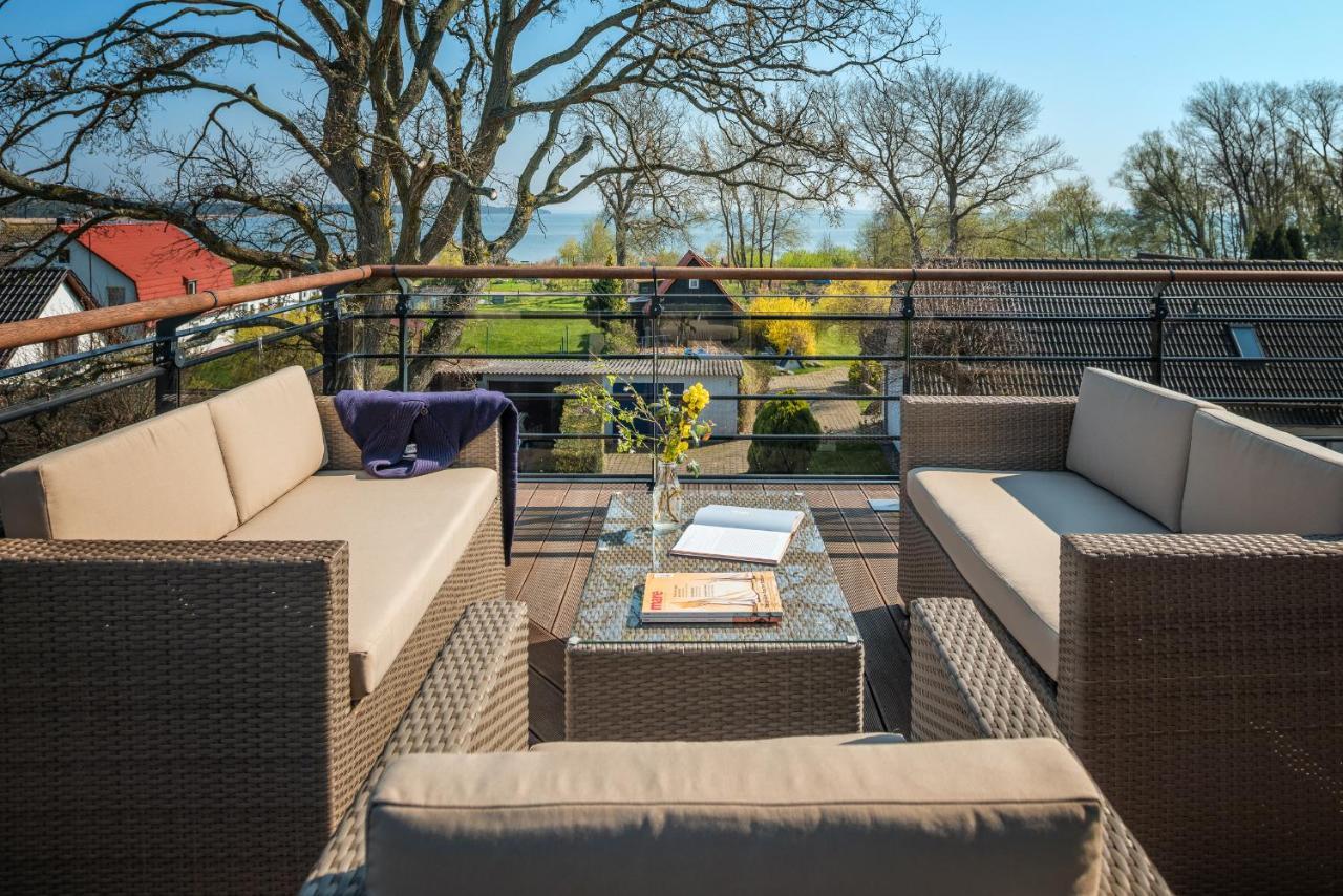 Villa Lotsenhaeuser Ruegen - Luxus Ferienhaus - 3 Schlafzimmer - Sauna - Dachterrasse Mit Boddenblick เบรเกอ ภายนอก รูปภาพ